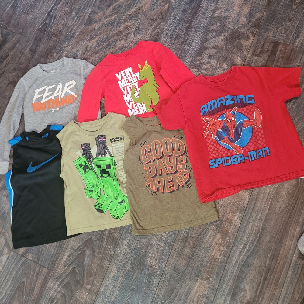 Champion Kids Shirts - Red, Gray, Green